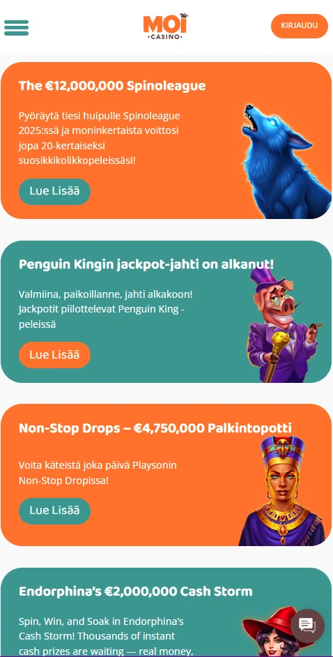 moi mobile bonuses page